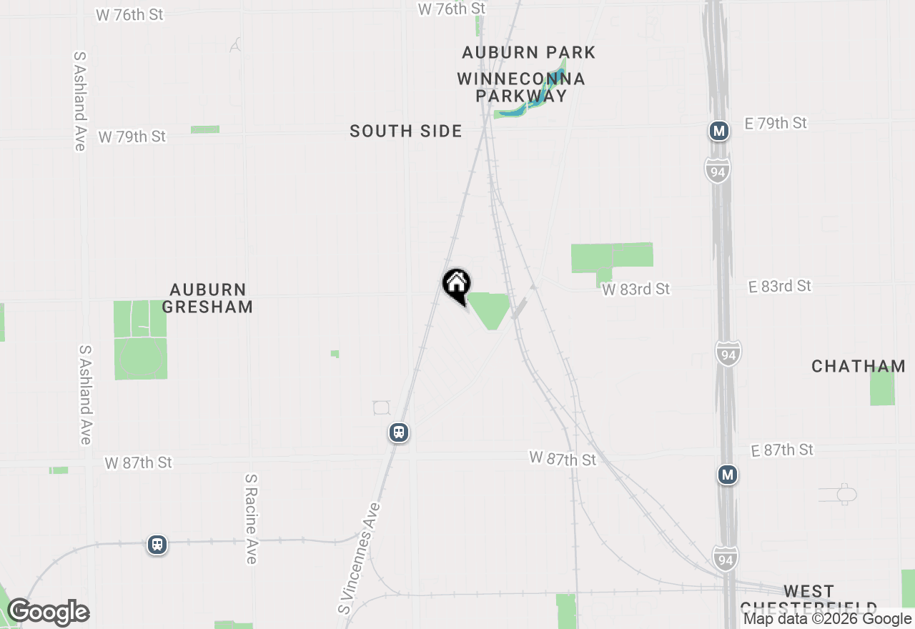 Map of (Address confidential), Chicago, Illinois 60620