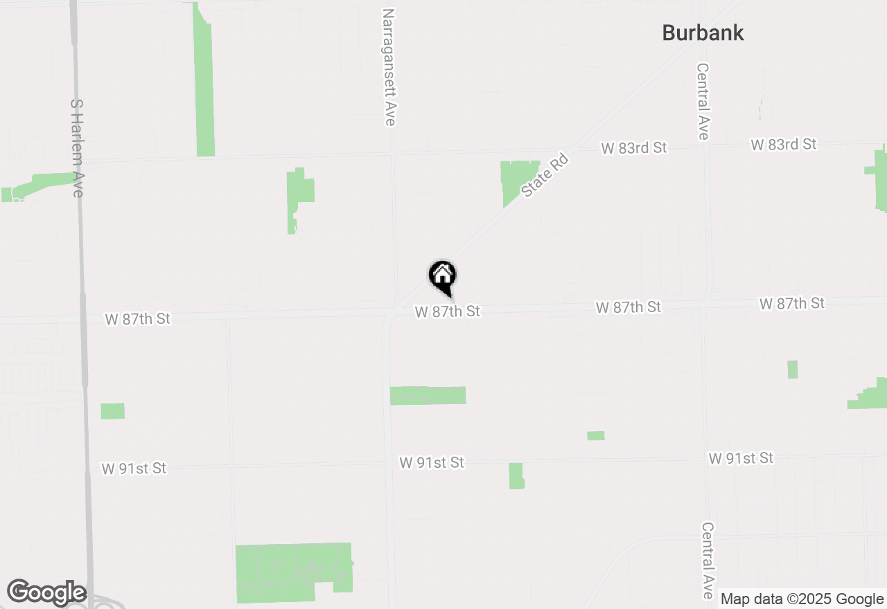 Map of 6240 W 87th Street, Burbank, IL 60459