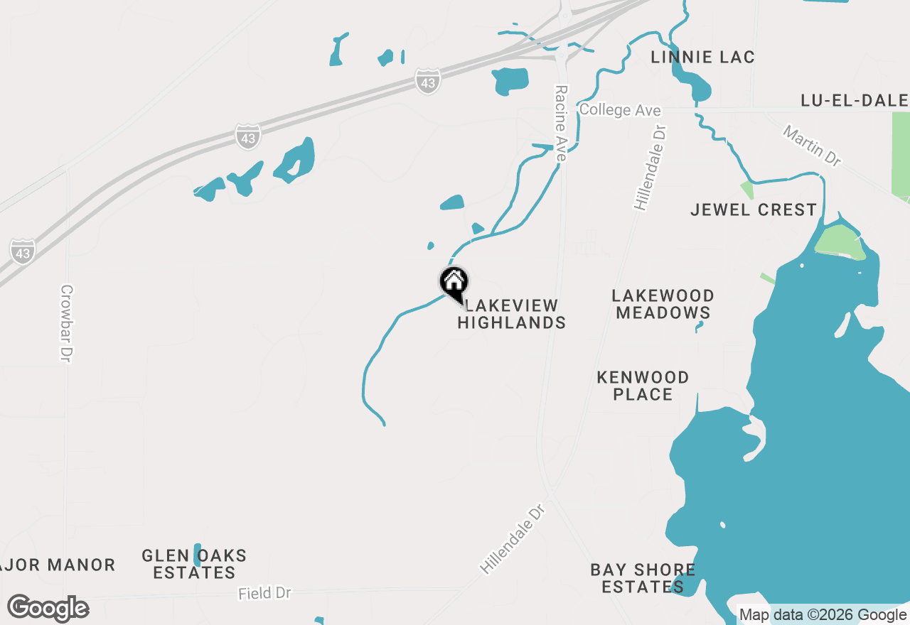 Map of S67W20095 Benjamin Ct, Muskego, WI 53150
