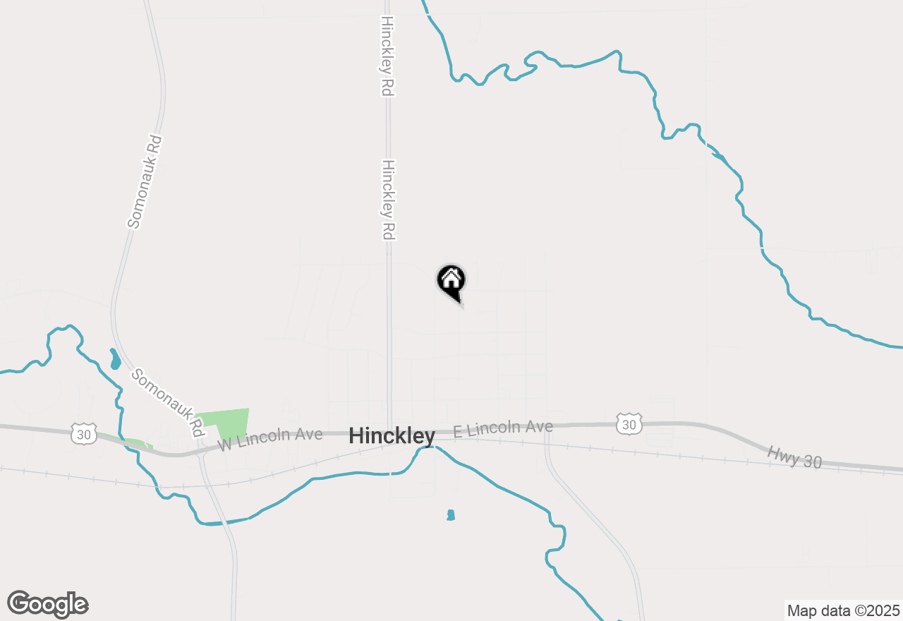 Map of 521 Walnut Street, Hinckley, IL 60520