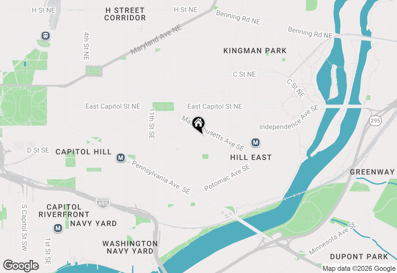 Map of 1407 South Carolina Avenue Se, Washington, DC 20003