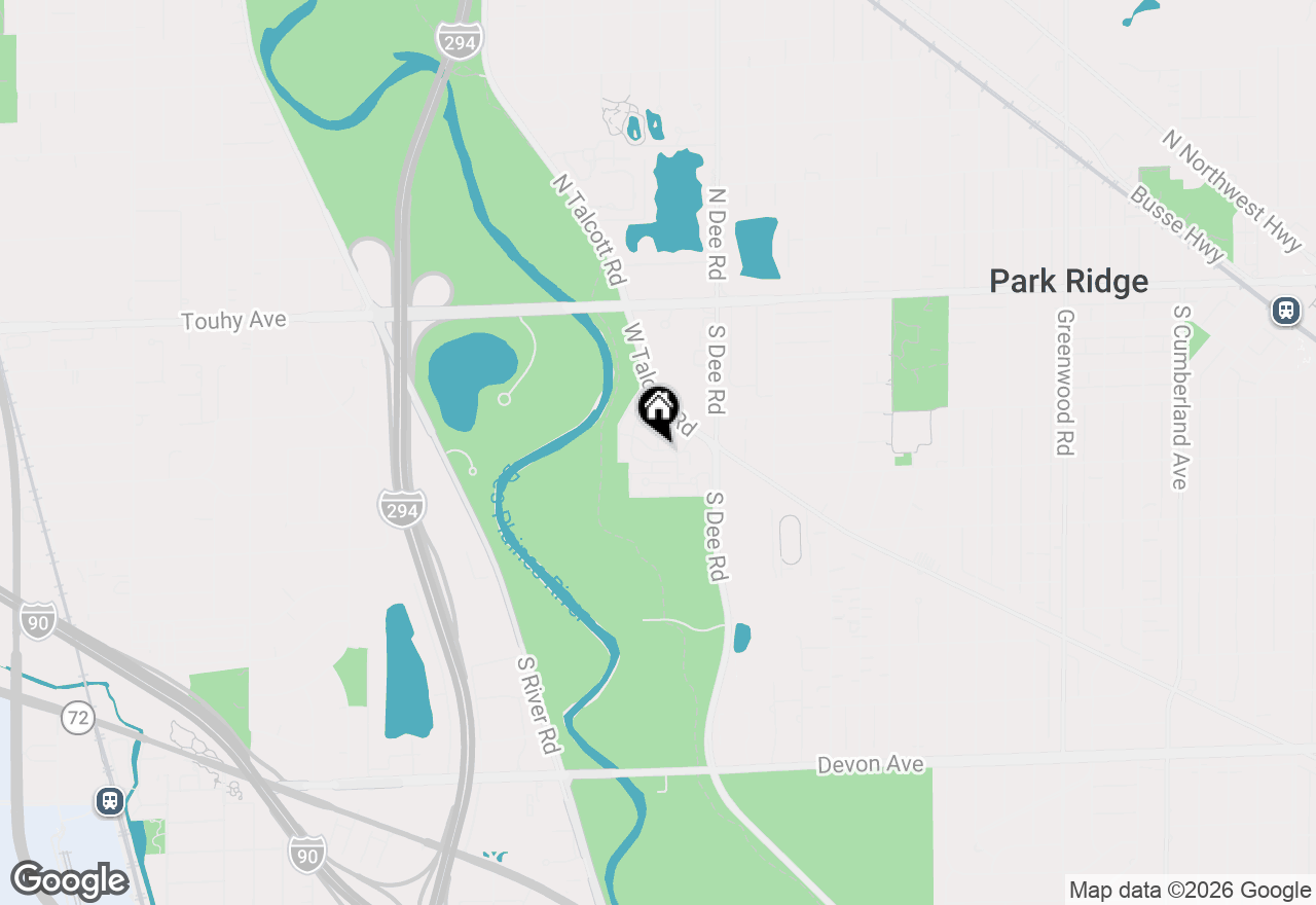 Map of 201 Thames Parkway #2K, Park Ridge, IL 60068