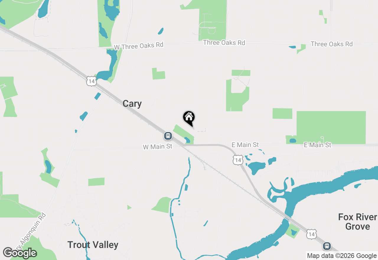 Map of 48 Park Avenue, Cary, IL 60013