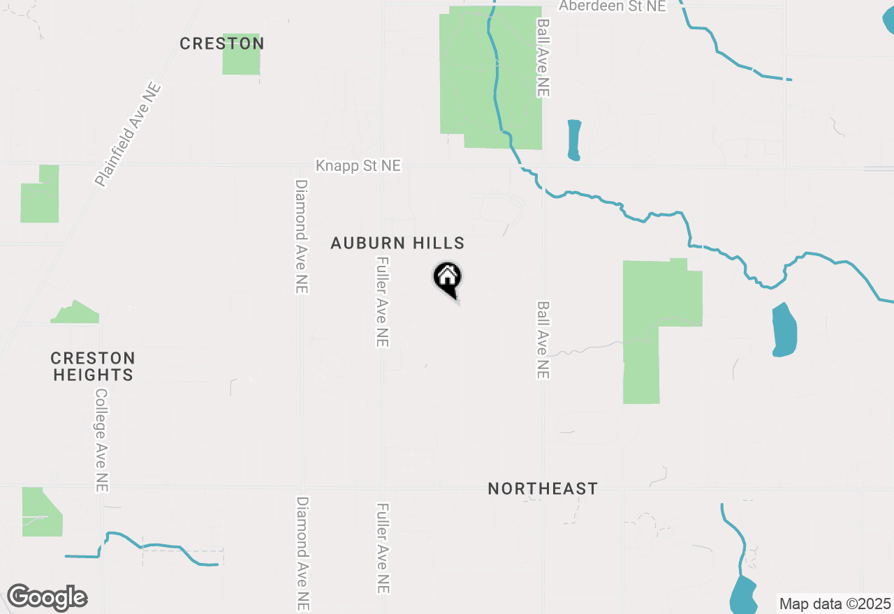 Map of 1649 Carlton Avenue Ne, Grand Rapids, MI 49505