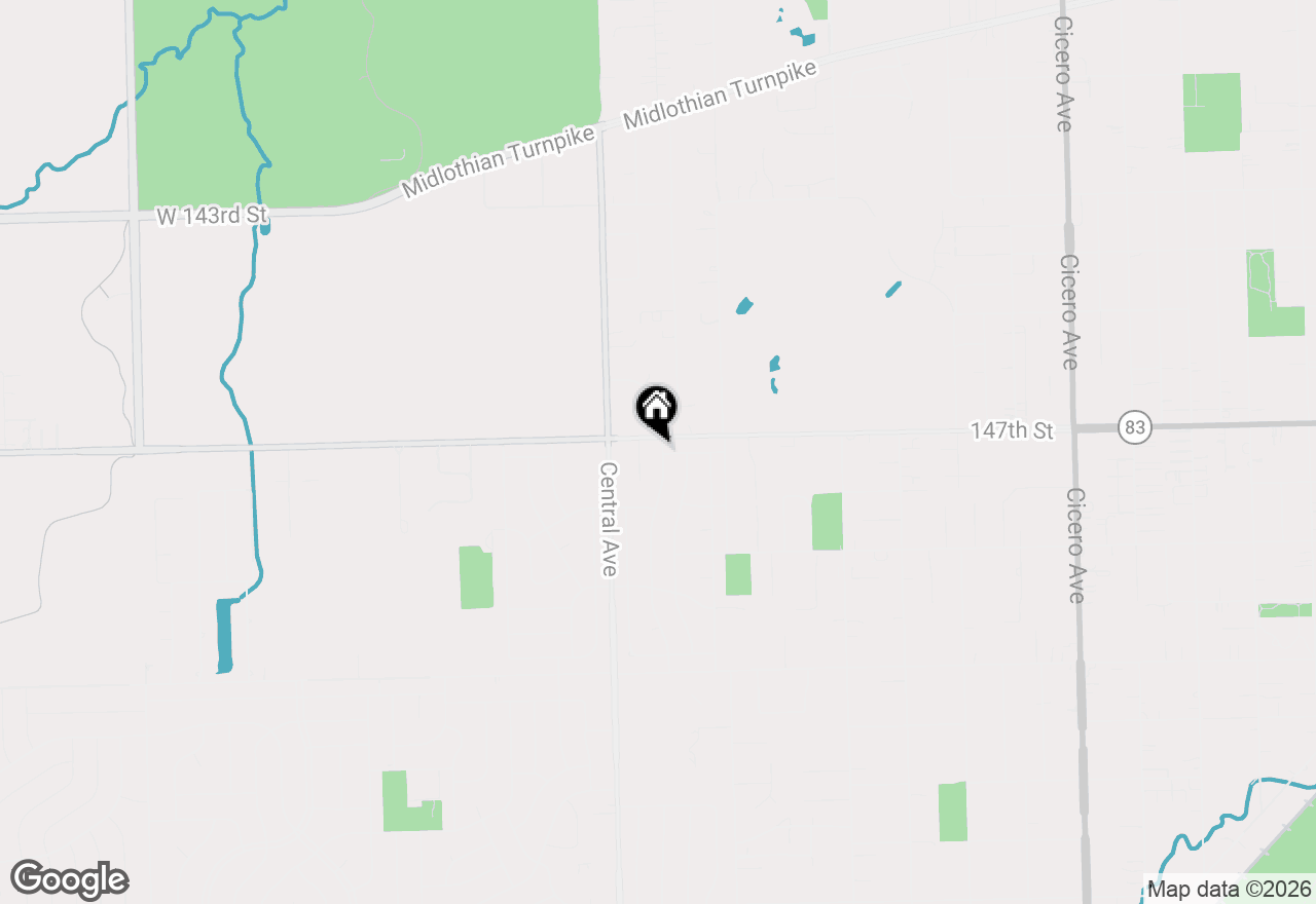 Map of 14708 El Vista Avenue, Oak Forest, IL 60452