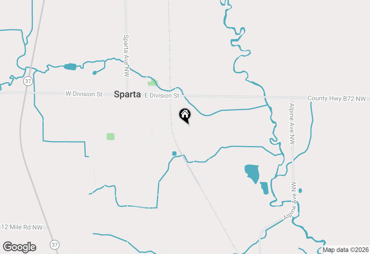 Map of 347 E Gardner Street, Sparta, MI 49345