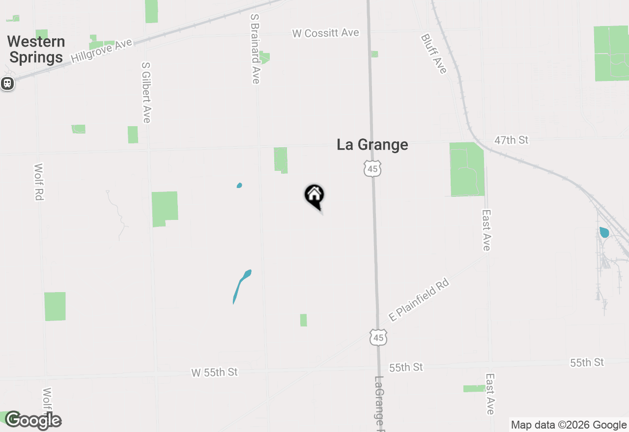 Map of 724 S Kensington Avenue, La Grange, IL 60525