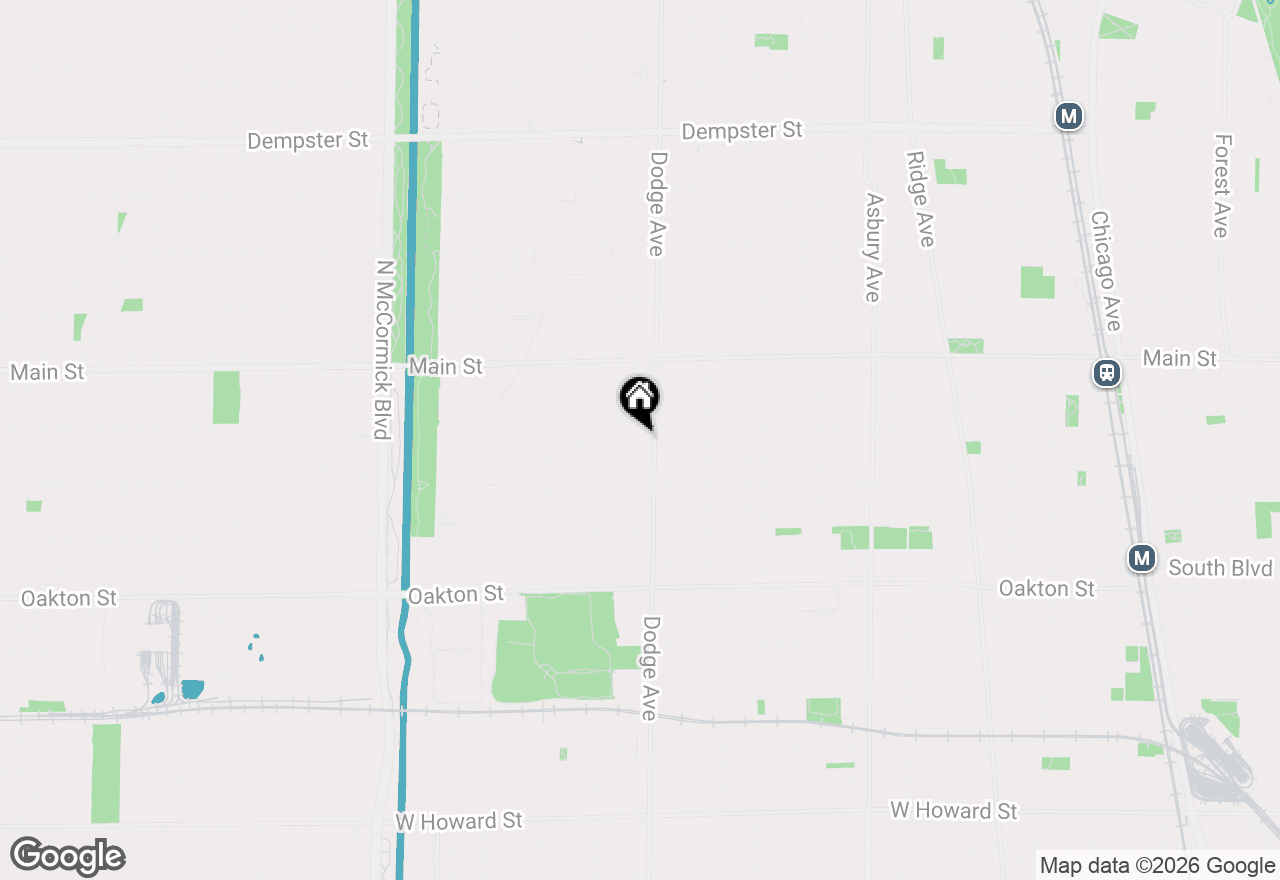 Map of 746 Dodge Avenue, Evanston, IL 60202