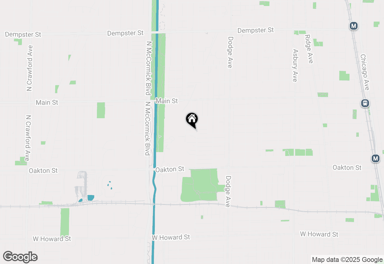 Map of 2213 Cleveland Street, Evanston, IL 60202