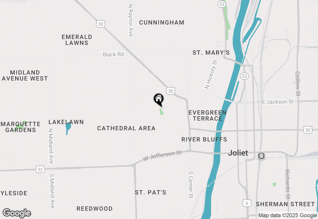 Map of 359 Whitney Avenue, Joliet, IL 60435