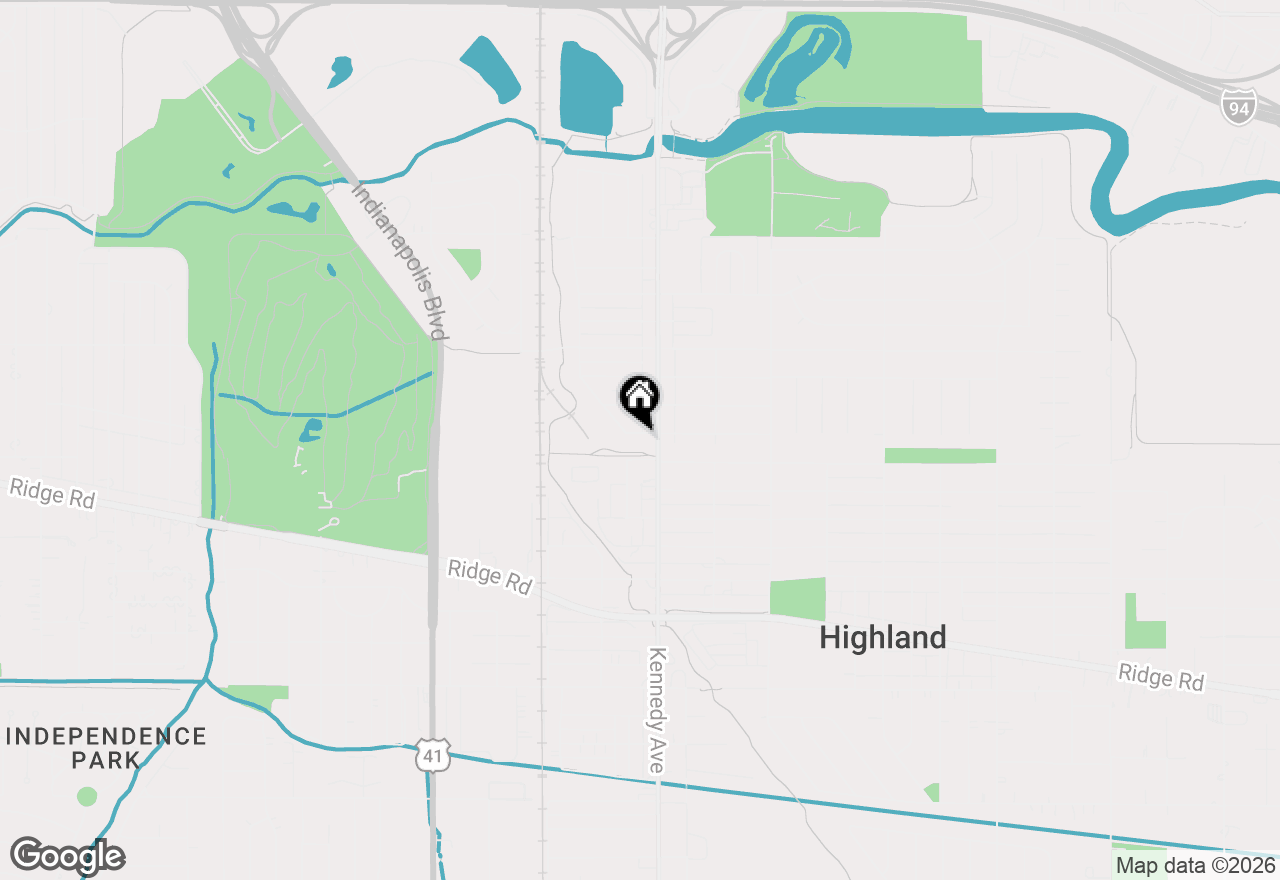 Map of 2736 Norman Street, Highland, IN 46322