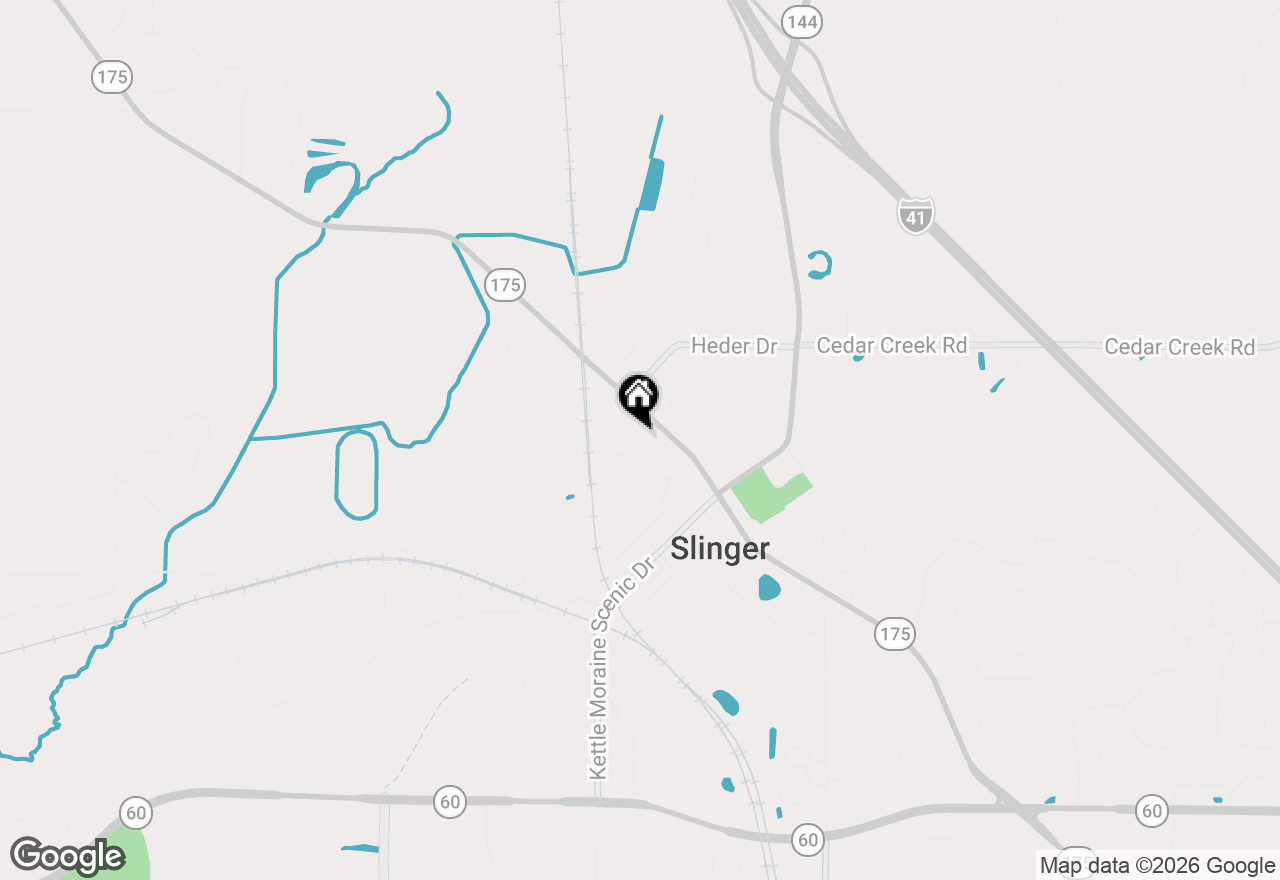Map of 160 S Maple Ave #6, Slinger, WI 53086