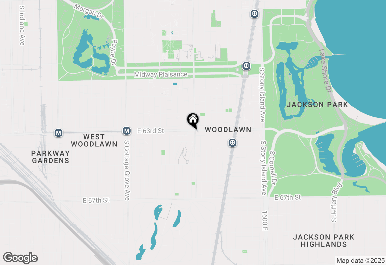 Map of 6300 S Woodlawn Street #305, Chicago, IL 60637