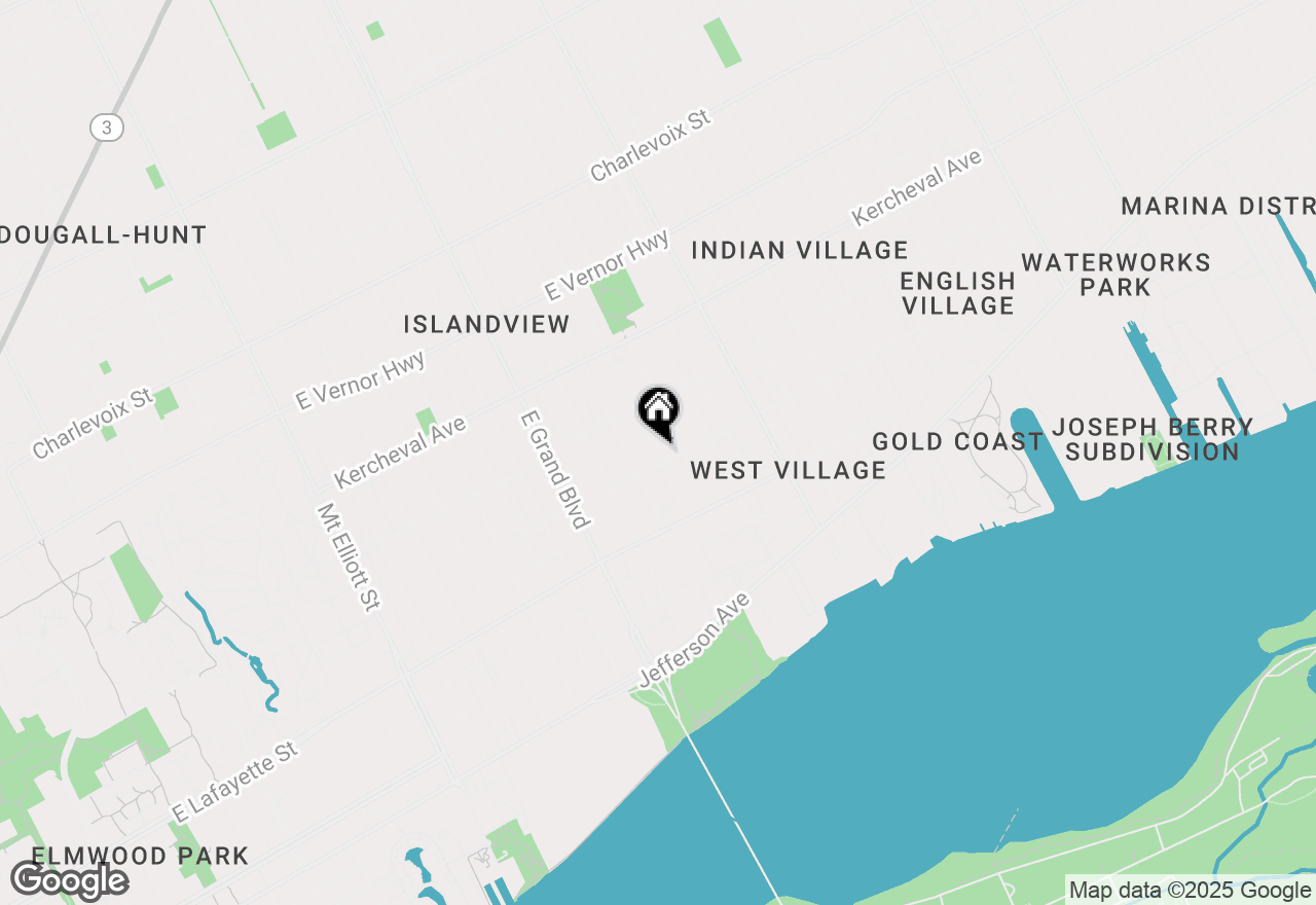 Map of 1454 Townsend Street #307, Detroit, MI 48214