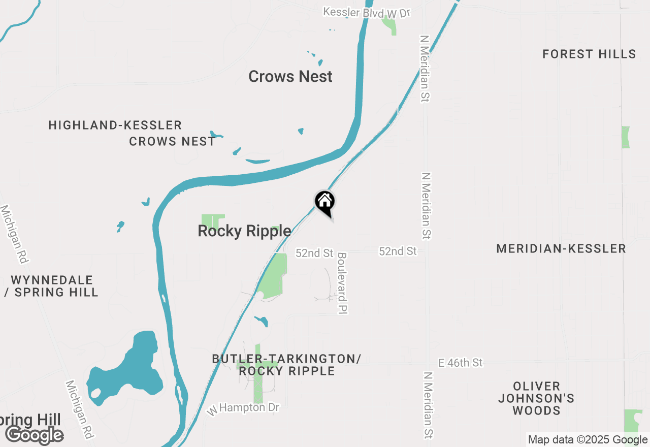 Map of 5272 Cornelius Avenue, Indianapolis, IN 46208