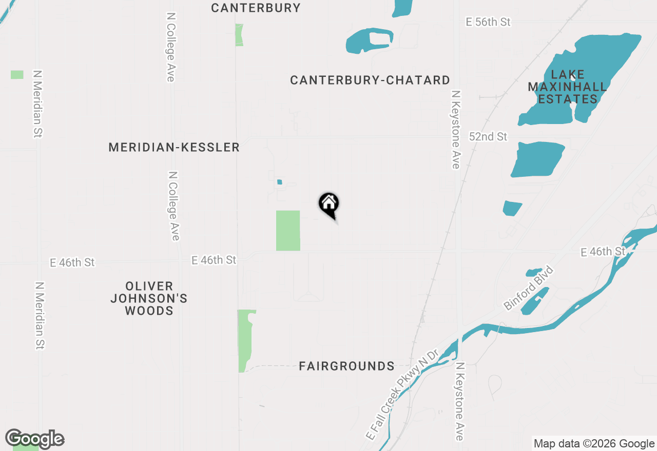 Map of 4712 Primrose Avenue, Indianapolis, IN 46205