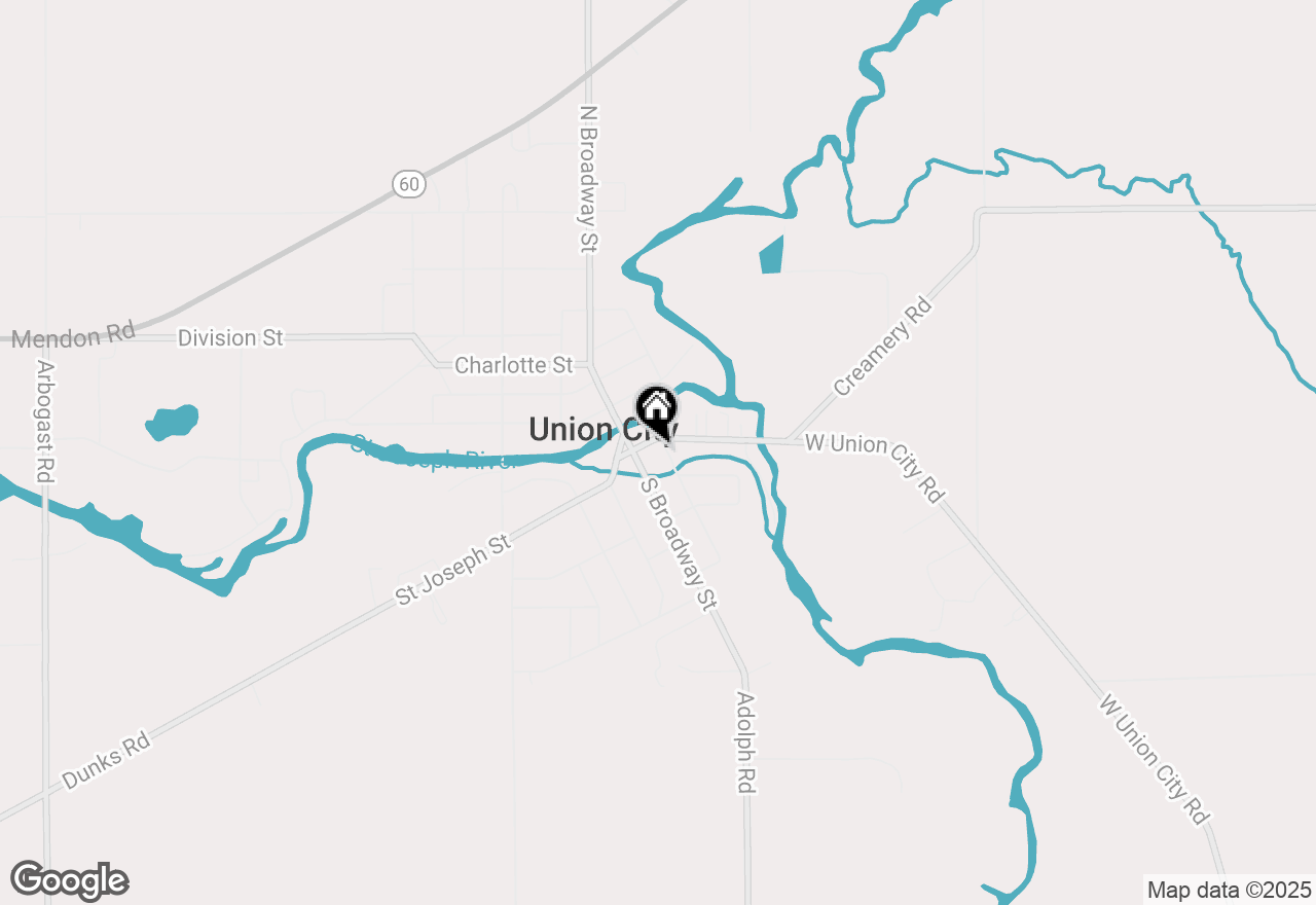 Map of 206 Crane Street, Union City, MI 49094