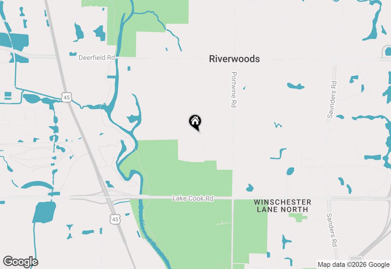 Map of 3035 Blackthorn Road, Riverwoods, IL 60015