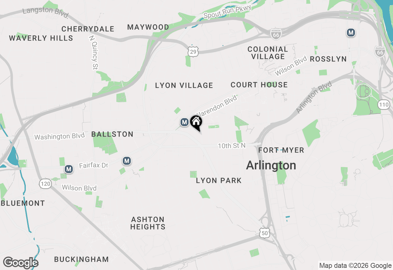 Map of 1021 N Garfield Street #404, Arlington, VA 22201