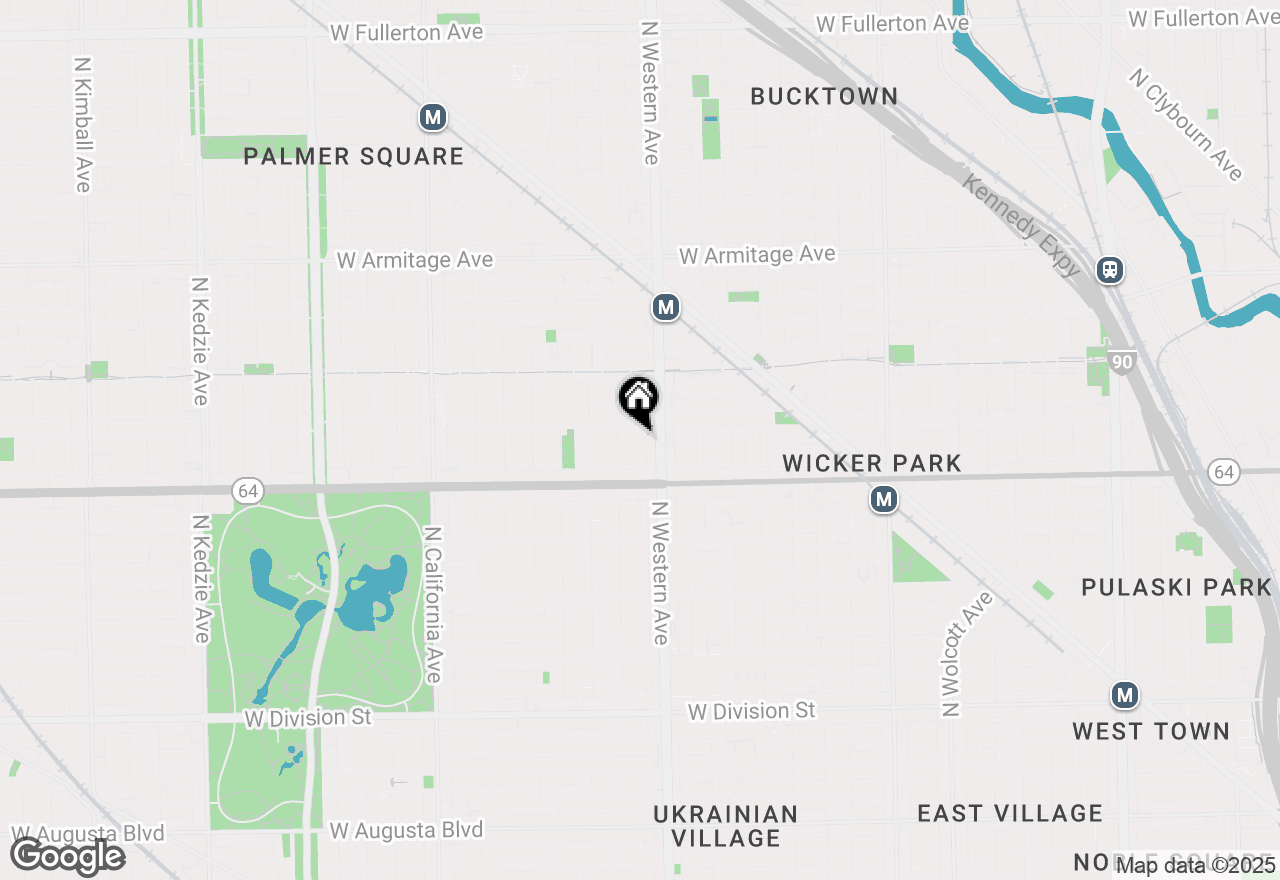 Map of 1647 N Artesian Avenue #1, Chicago, IL 60647