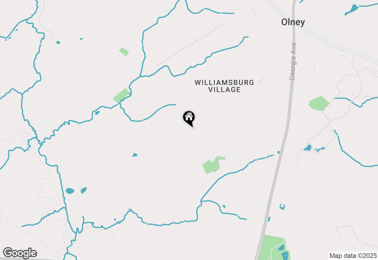 Map of 17332 Evangeline Lane, Olney, MD 20832