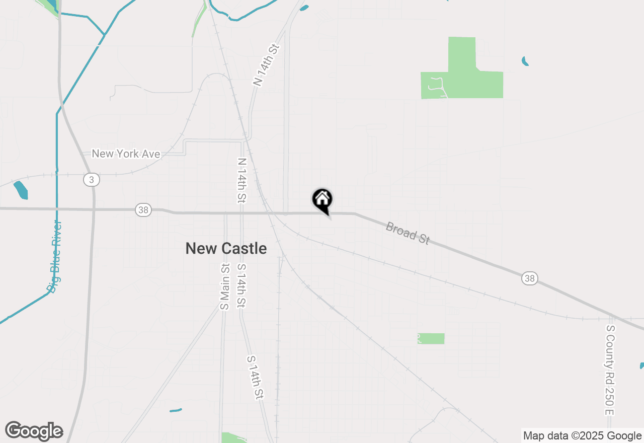 Map of 100 S 19th Street, New Castle, IN 47362