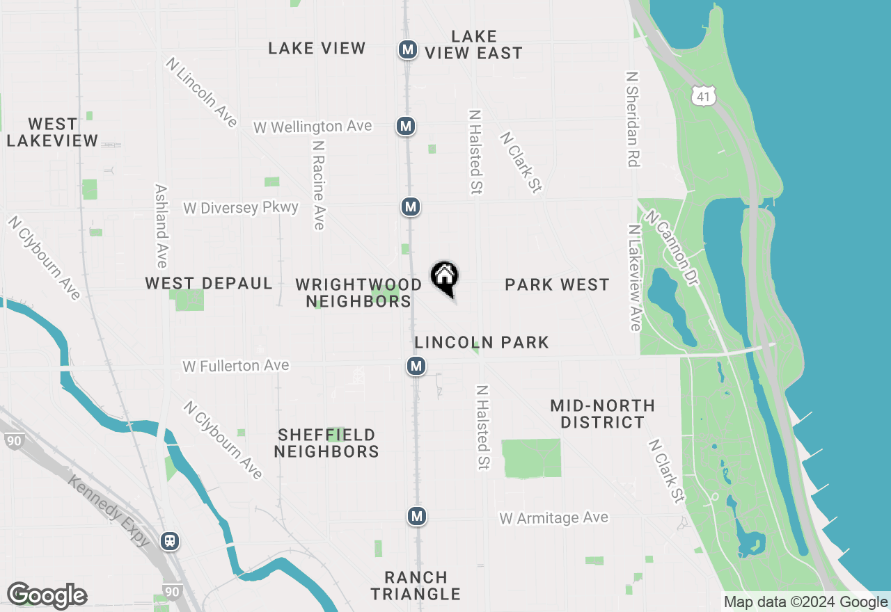 Map of 855 W Lill Avenue #3, Chicago, IL 60614