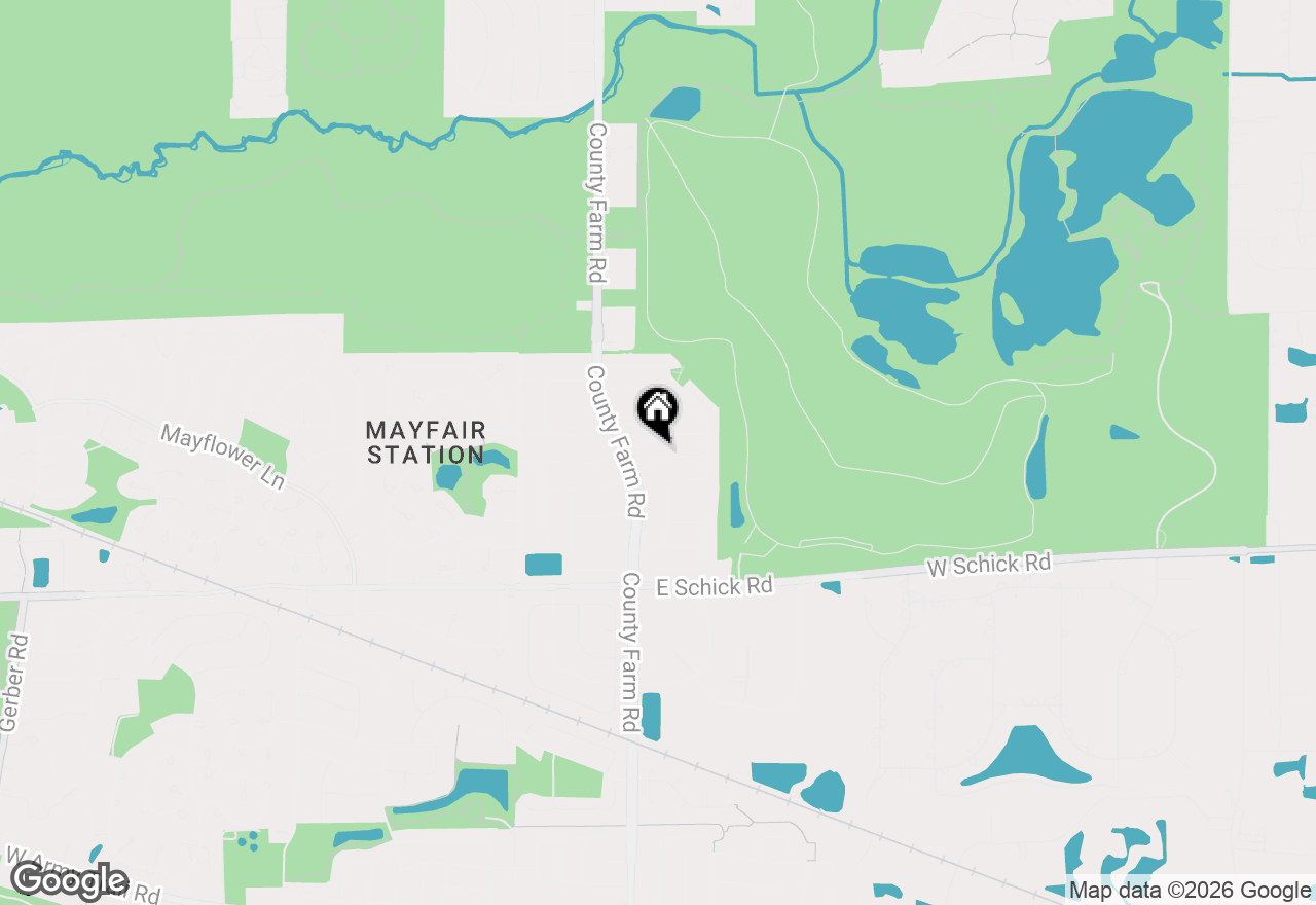 Map of 1772 Howe Lane, Hanover Park, IL 60133