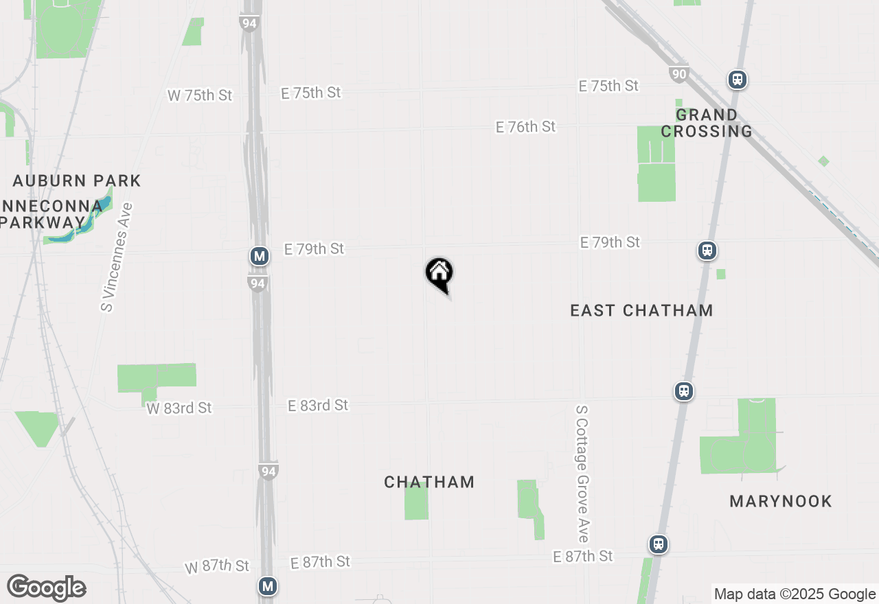 Map of 8024 S Vernon Avenue, Chicago, IL 60619