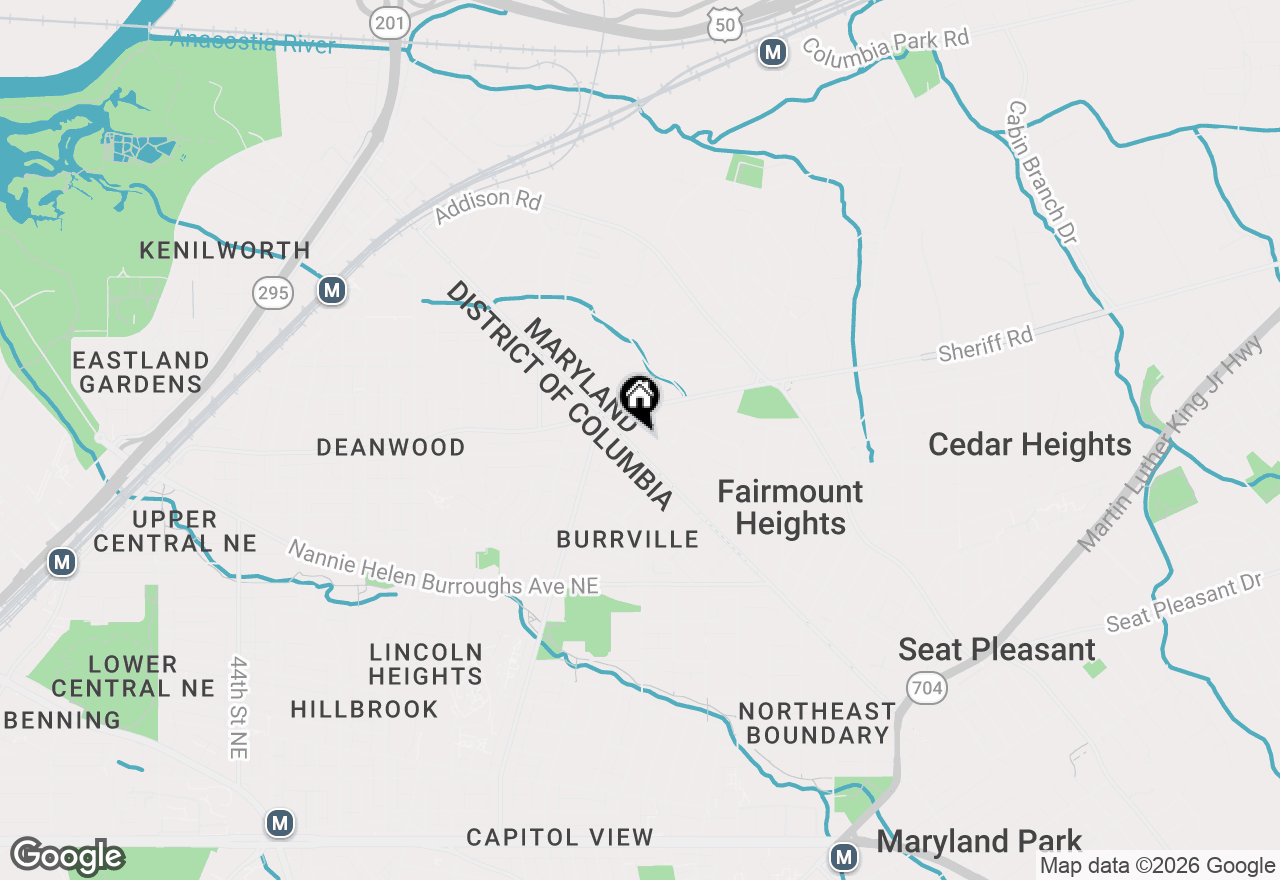 Map of 5515 K Street, Capitol Heights, MD 20743