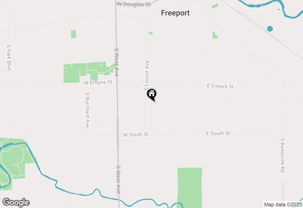 Map of 1437 S Plum Avenue, Freeport, IL 61032
