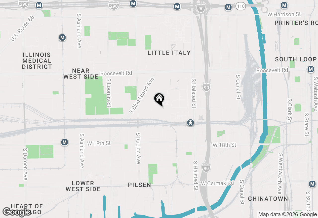 Map of 1033 W 14th Place #115, Chicago, IL 60608