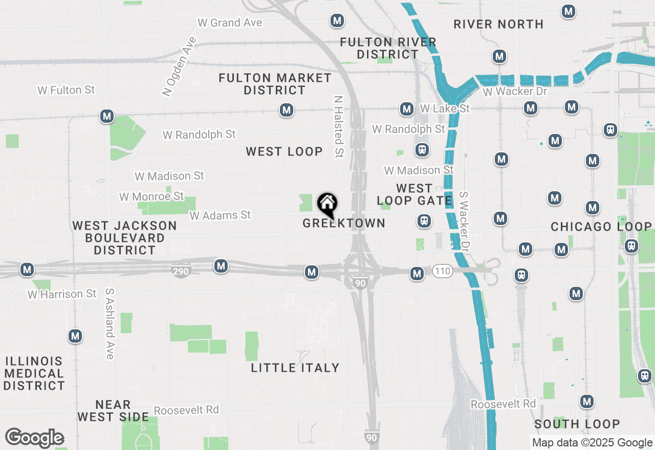 Map of 220 S Green Street #3N, Chicago, IL 60607