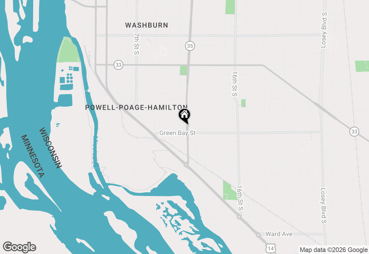 Map of 1608 West Ave S, La Crosse, WI 54601