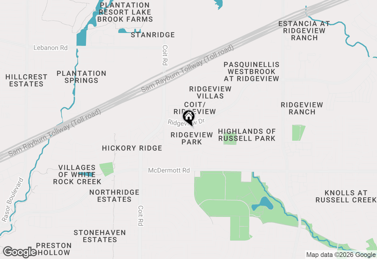 Map of 3628 Estacado Lane, Plano, TX 75025