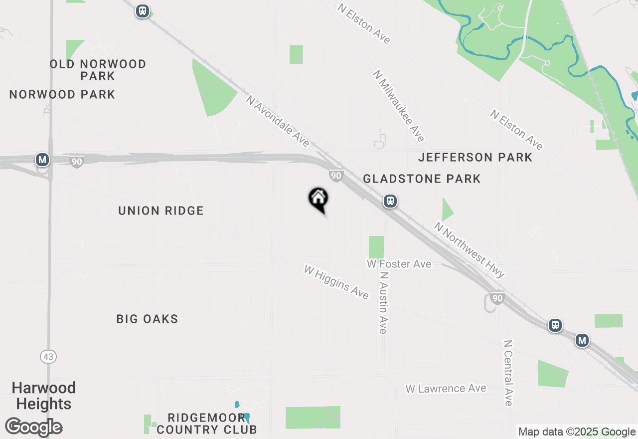 Map of 5334 N Melvina Avenue, Chicago, IL 60630