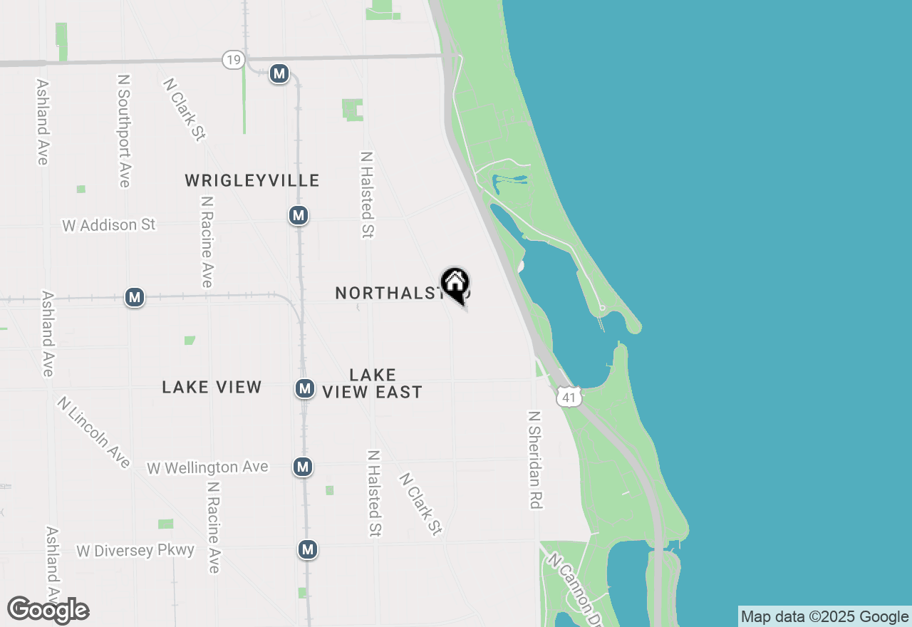 Map of 559 W Roscoe Street #3W, Chicago, IL 60657