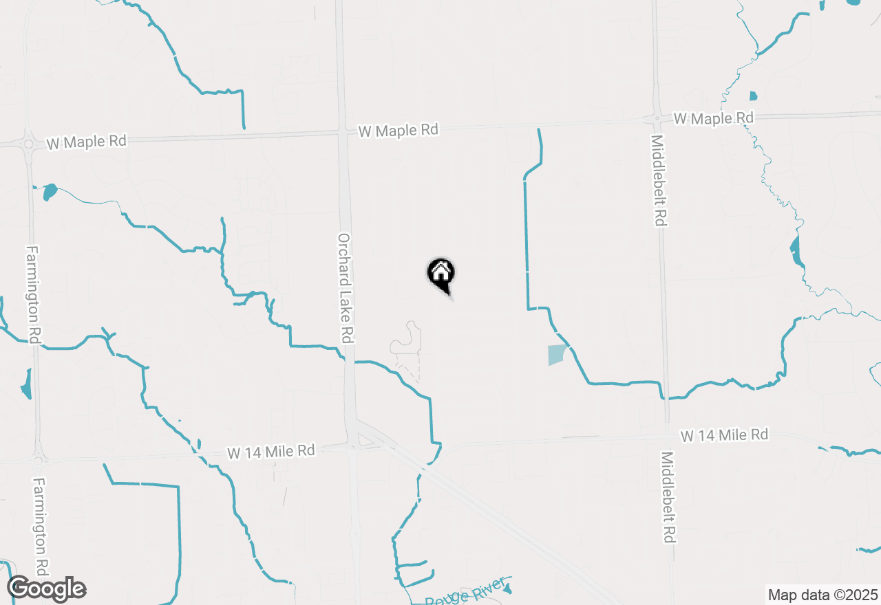 Map of 5593 Northcote, West Bloomfield, MI 48322