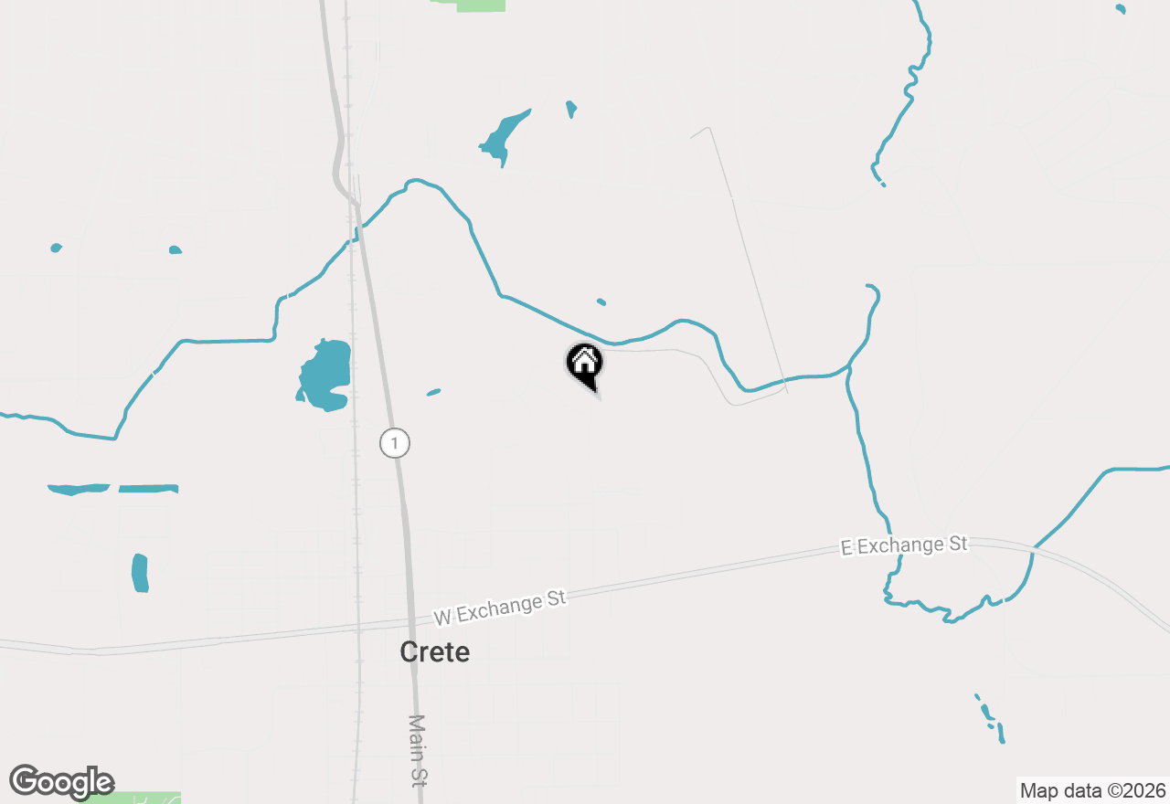 Map of 1122 Douglas Lane, Crete, IL 60417