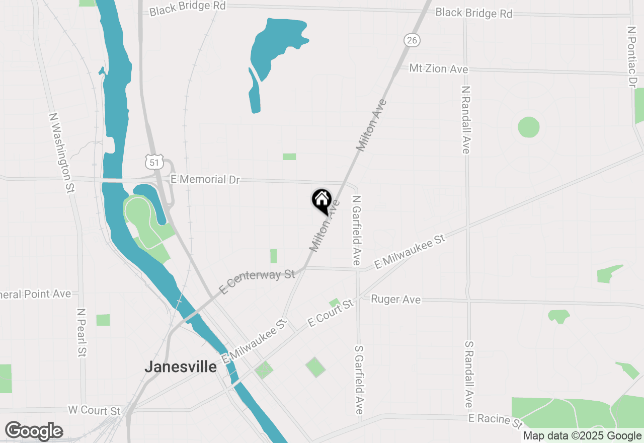Map of 609 Milton Avenue, Janesville, WI 53545
