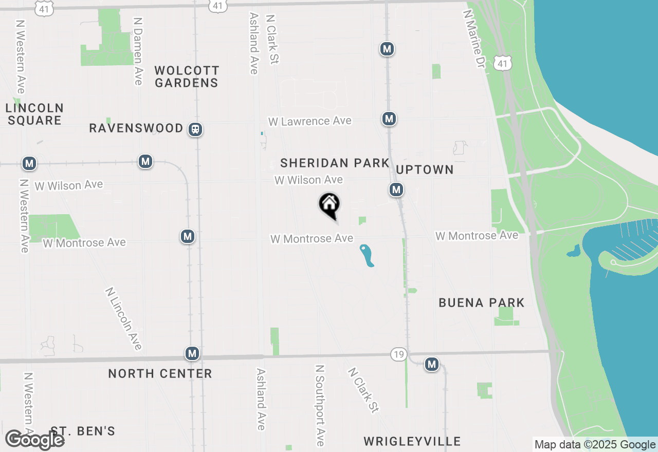 Map of 4421 N Beacon Street #3S, Chicago, IL 60640