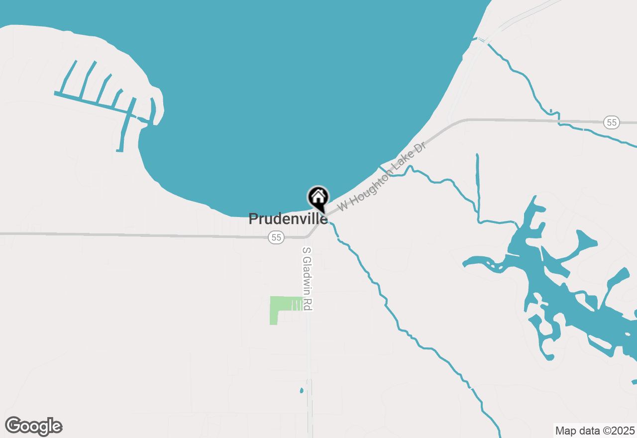 Map of 104 W Houghton Lake Dr, Prudenville, MI 48651