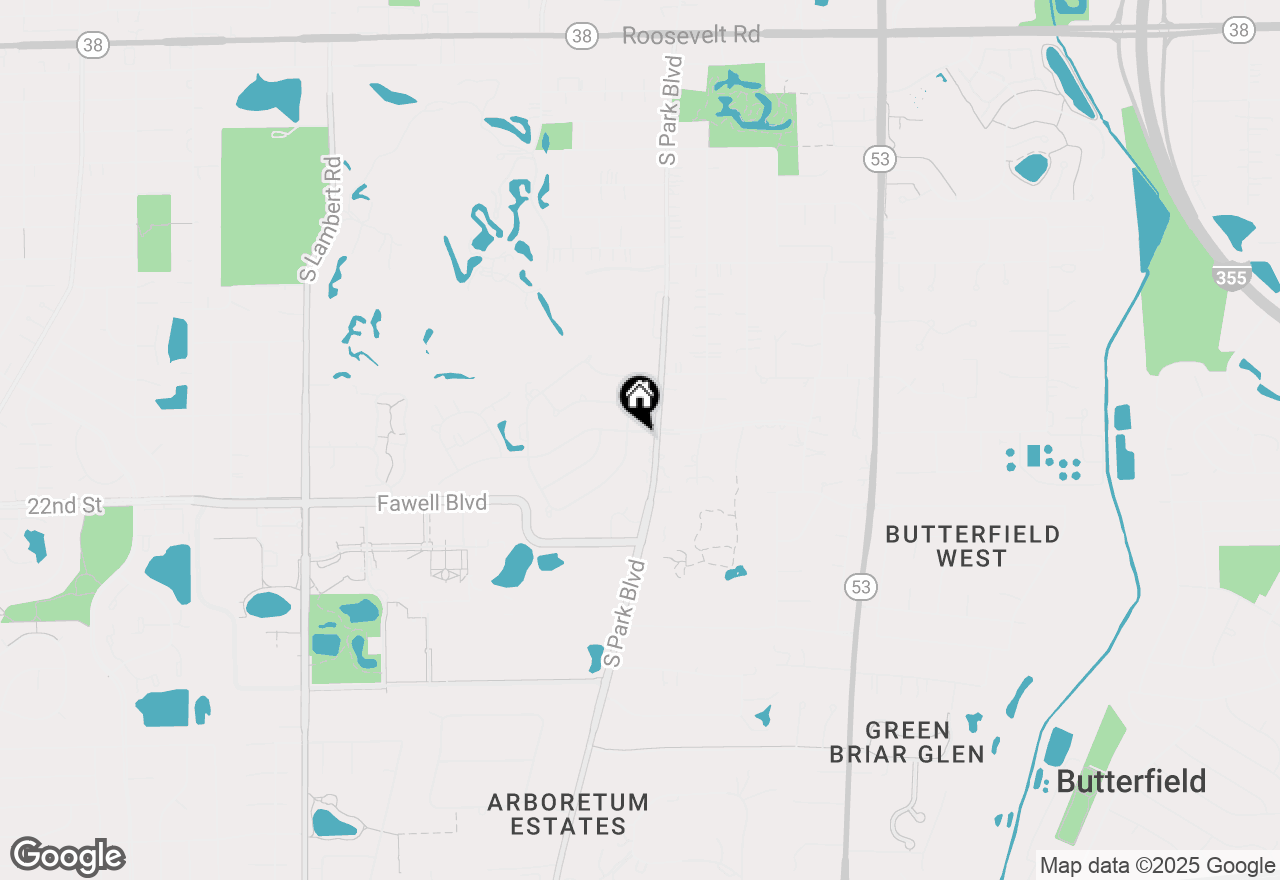 Map of 595 Raintree Drive, Glen Ellyn, IL 60137