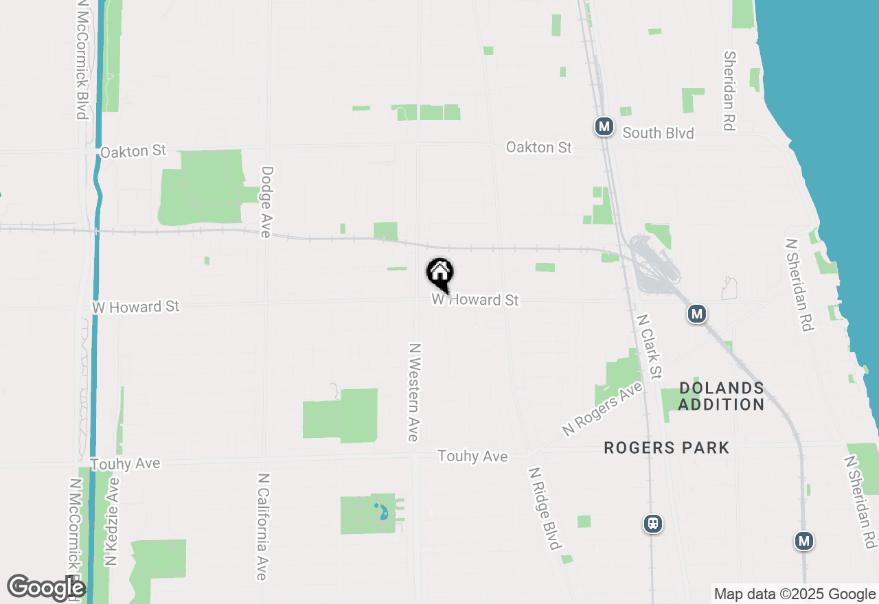 Map of 2321 W Howard Street, Chicago, IL 60645