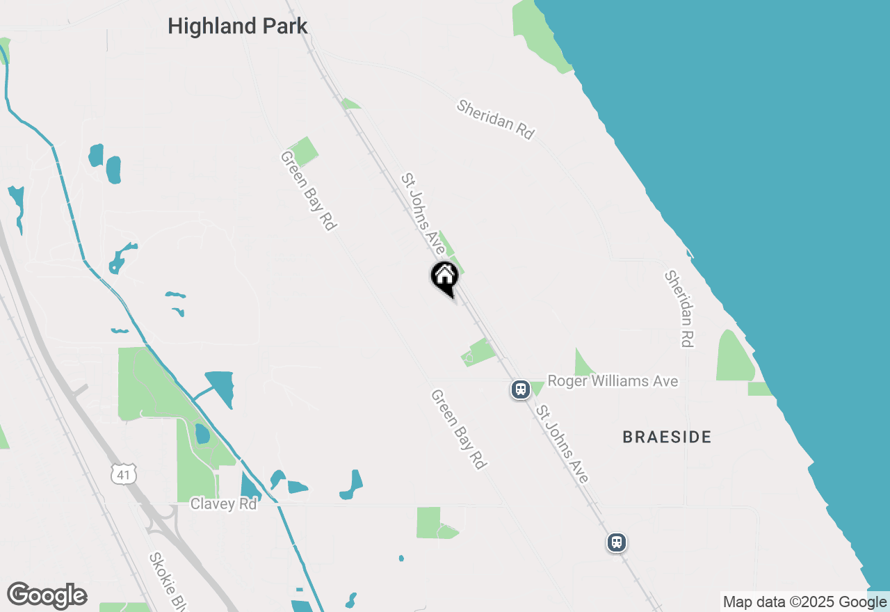 Map of 910 Burton Avenue, Highland Park, IL 60035