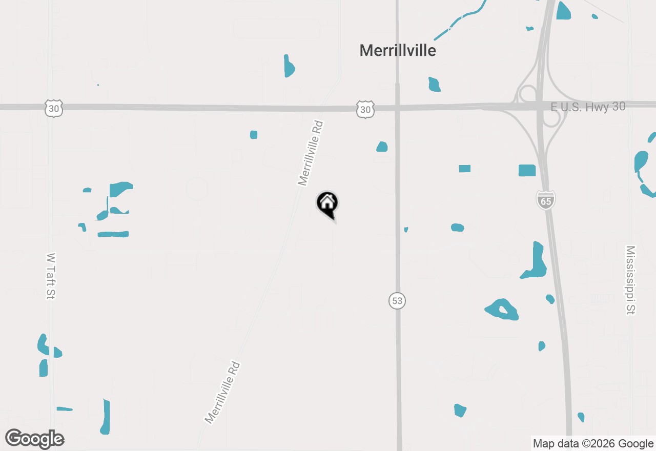 Map of 8438 Madison Street, Merrillville, IN 46410