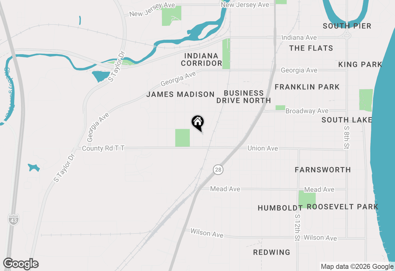 Map of 2114 Arizona Ave, Sheboygan, WI 53081