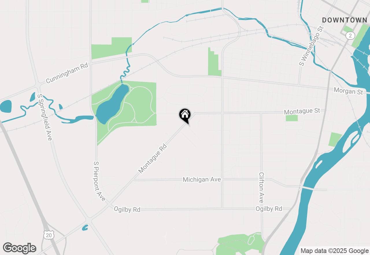 Map of 1708 Montague Road, Rockford, IL 61102