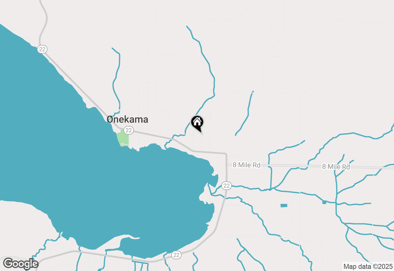 Map of 8195 5th Street, Onekama, MI 49675