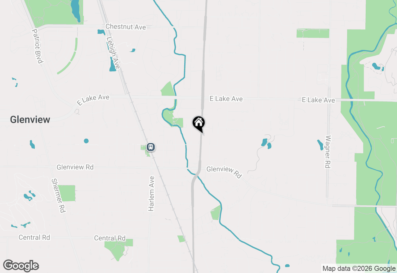 Map of (Address confidential), Glenview, Illinois 60025